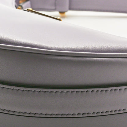 Prada Soft Calfskin Arque Shoulder Bag Glicine 11 of 11