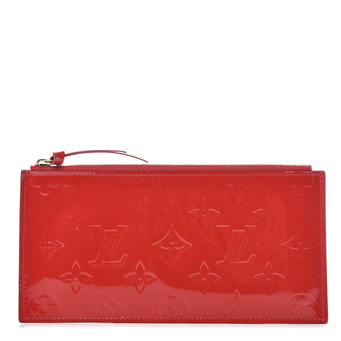 Vernis Felicie Chain Wallet Zippered Insert Cherry