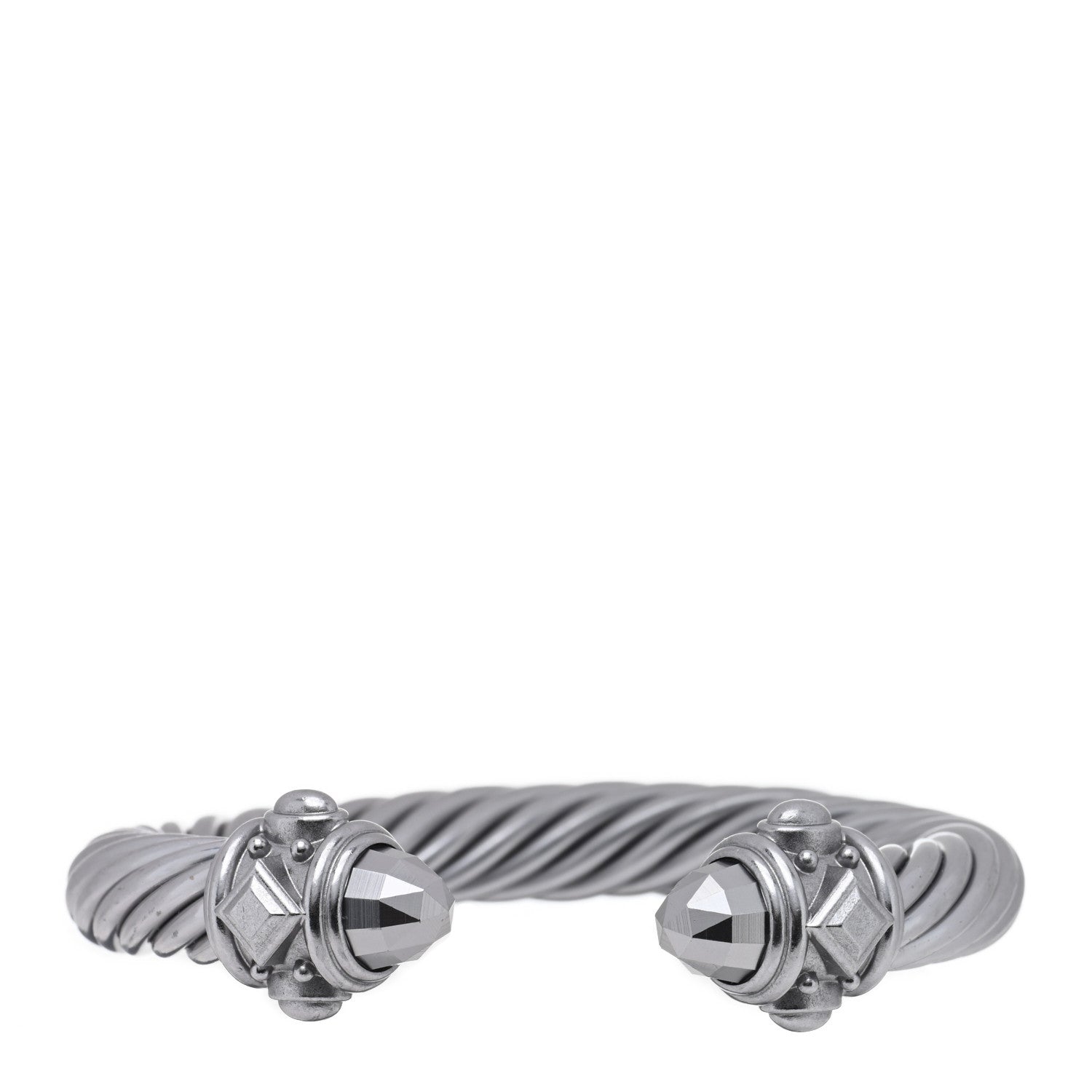 David Yurman Aluminum 10mm Cable Renaissance Bracelet Grey 1 of 4