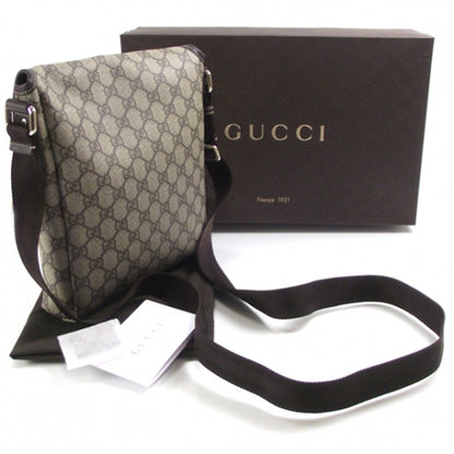 Gucci GG Plus Monogram Small Flap Messenger Bag Beige Dark Brown 3 of 10