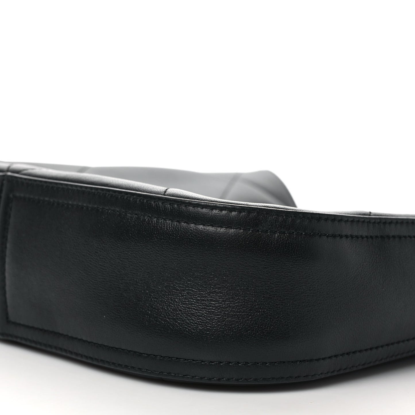 Calfskin Stitched Easy Mood Hobo Black