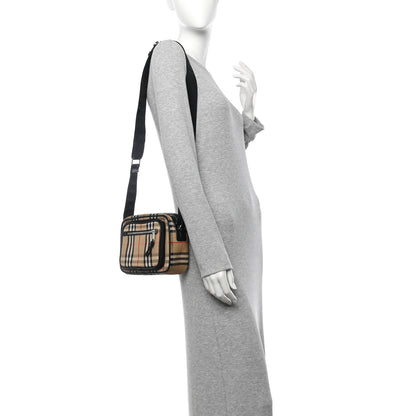 Burberry Vintage Check Calfskin Small Camera Bag Archive Beige 2 of 11