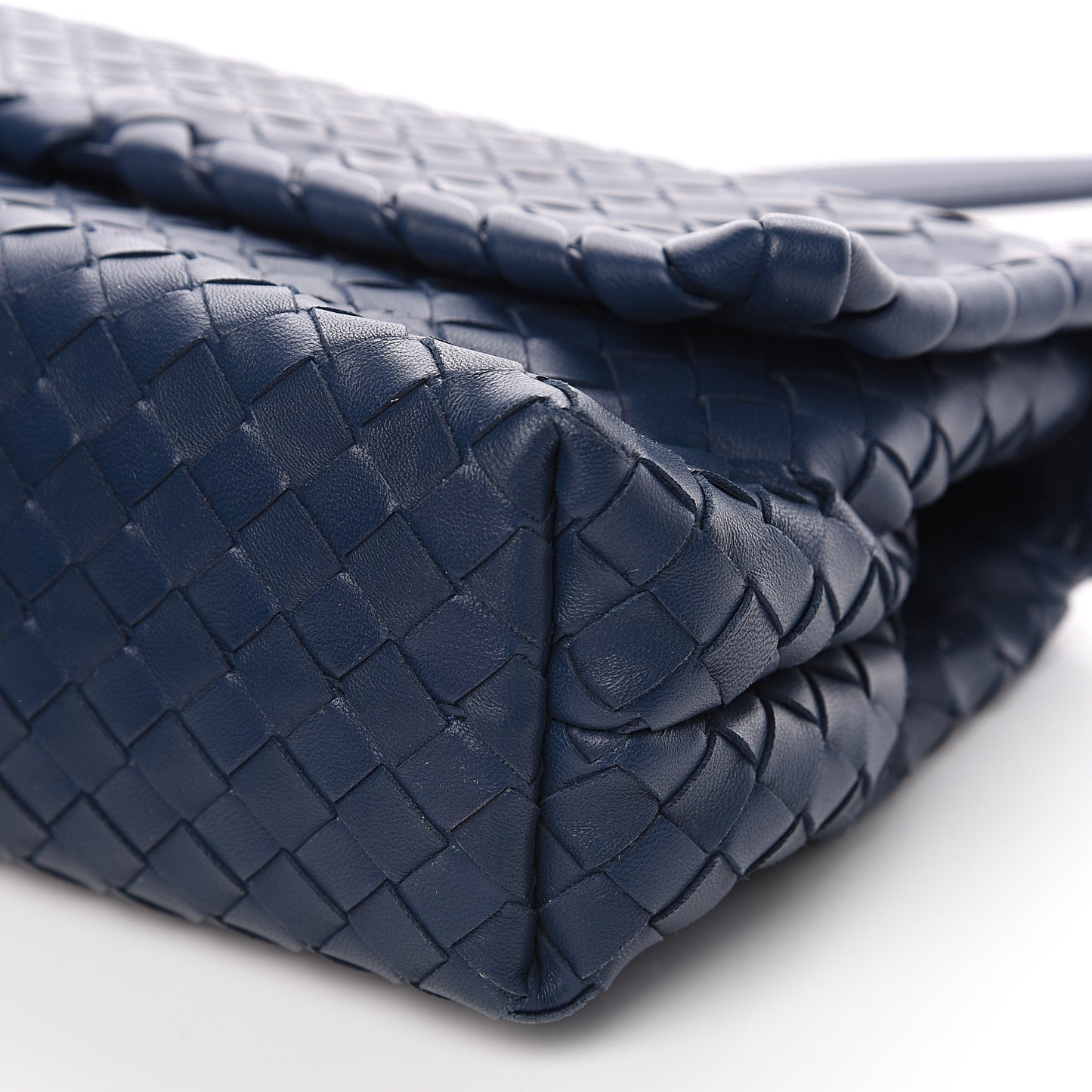 Nappa Intrecciato Baby Olimpia Shoulder Bag Denim