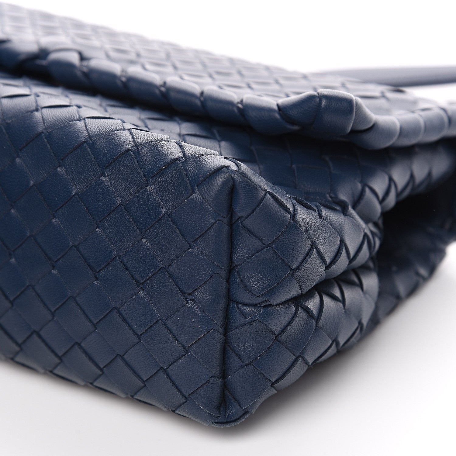 Bottega Veneta Nappa Intrecciato Baby Olimpia Shoulder Bag Denim 7 of 9