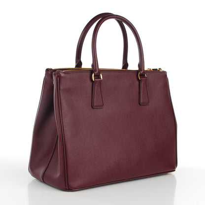 Prada Saffiano Medium Galleria Double Zip Tote Granato 3 of 9
