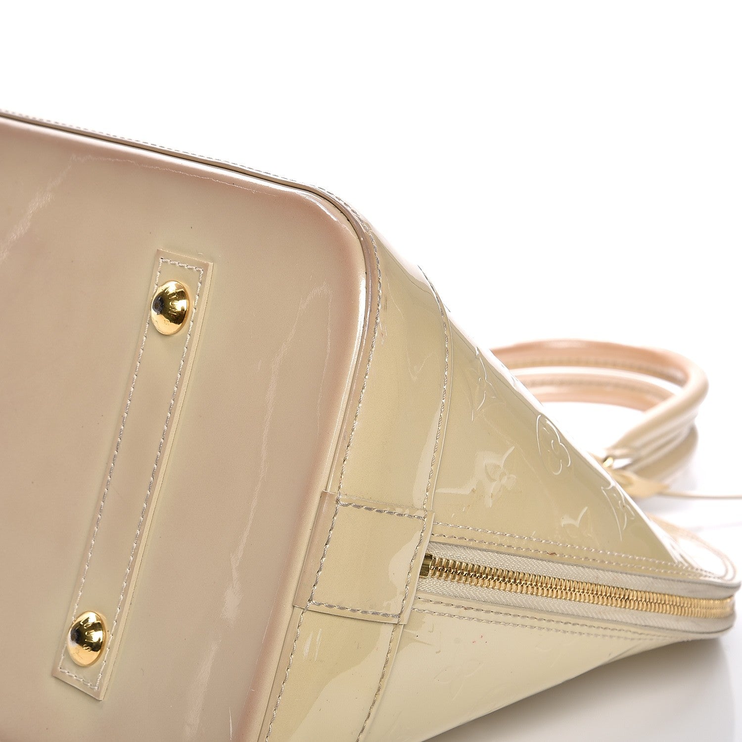 Louis Vuitton Vernis Alma GM Blanc Corail 13 of 17