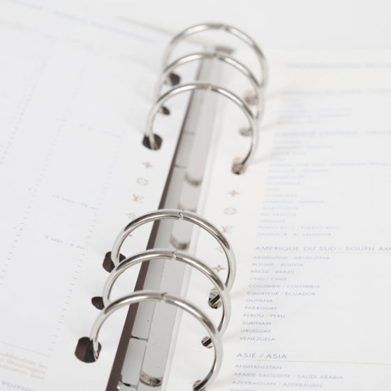 Epi Large Ring Agenda w Inserts Black