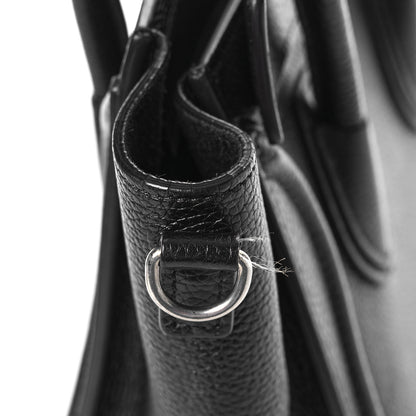 Celine Drummed Calfskin Nano Luggage Black 11 of 16