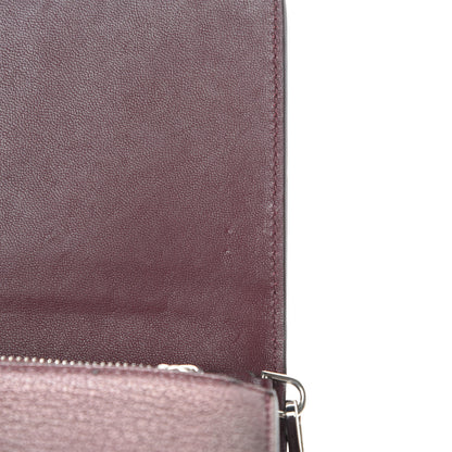 Givenchy Metallic Sugar Goatskin Pandora Chain Wallet Bordeaux 11 of 15