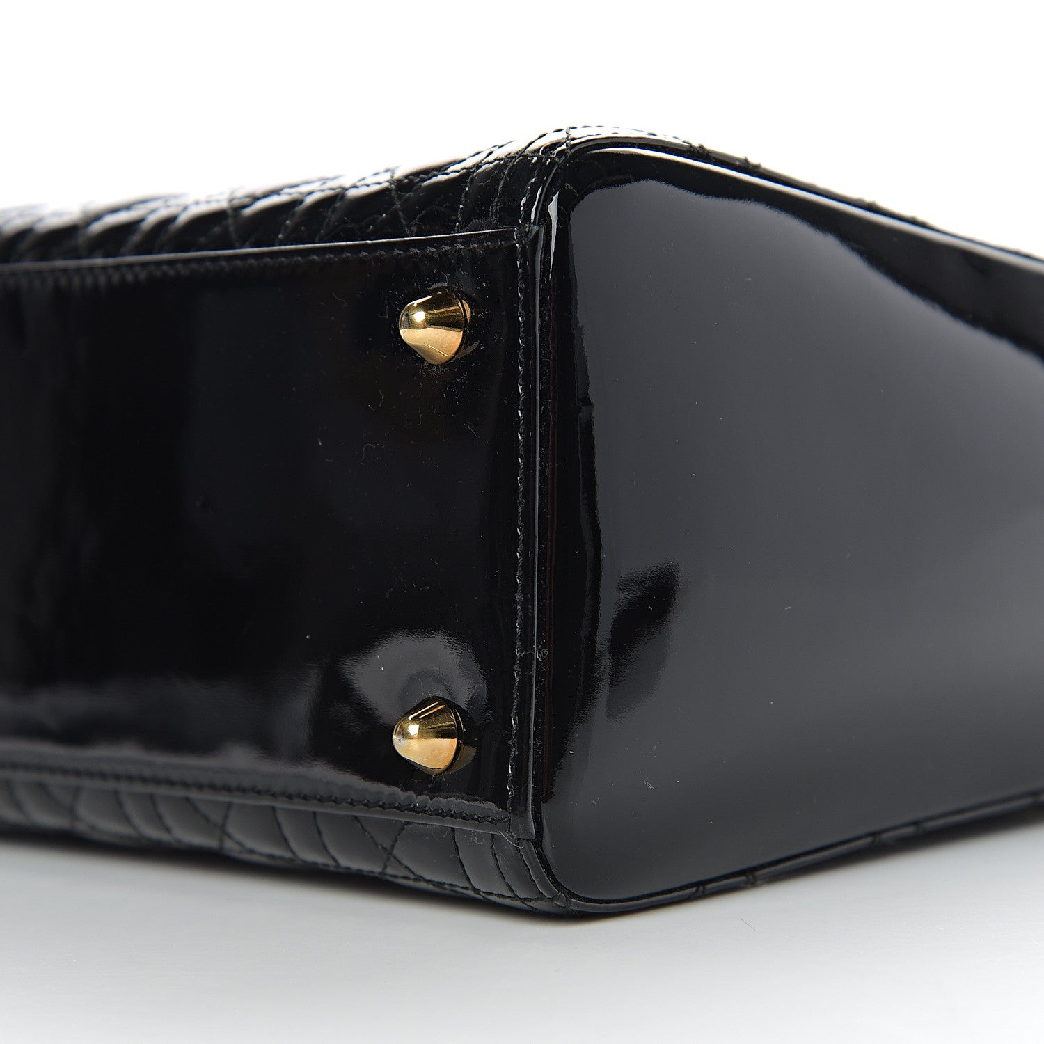 Christian Dior Patent Cannage Large Lady Dior Black 9 of 9