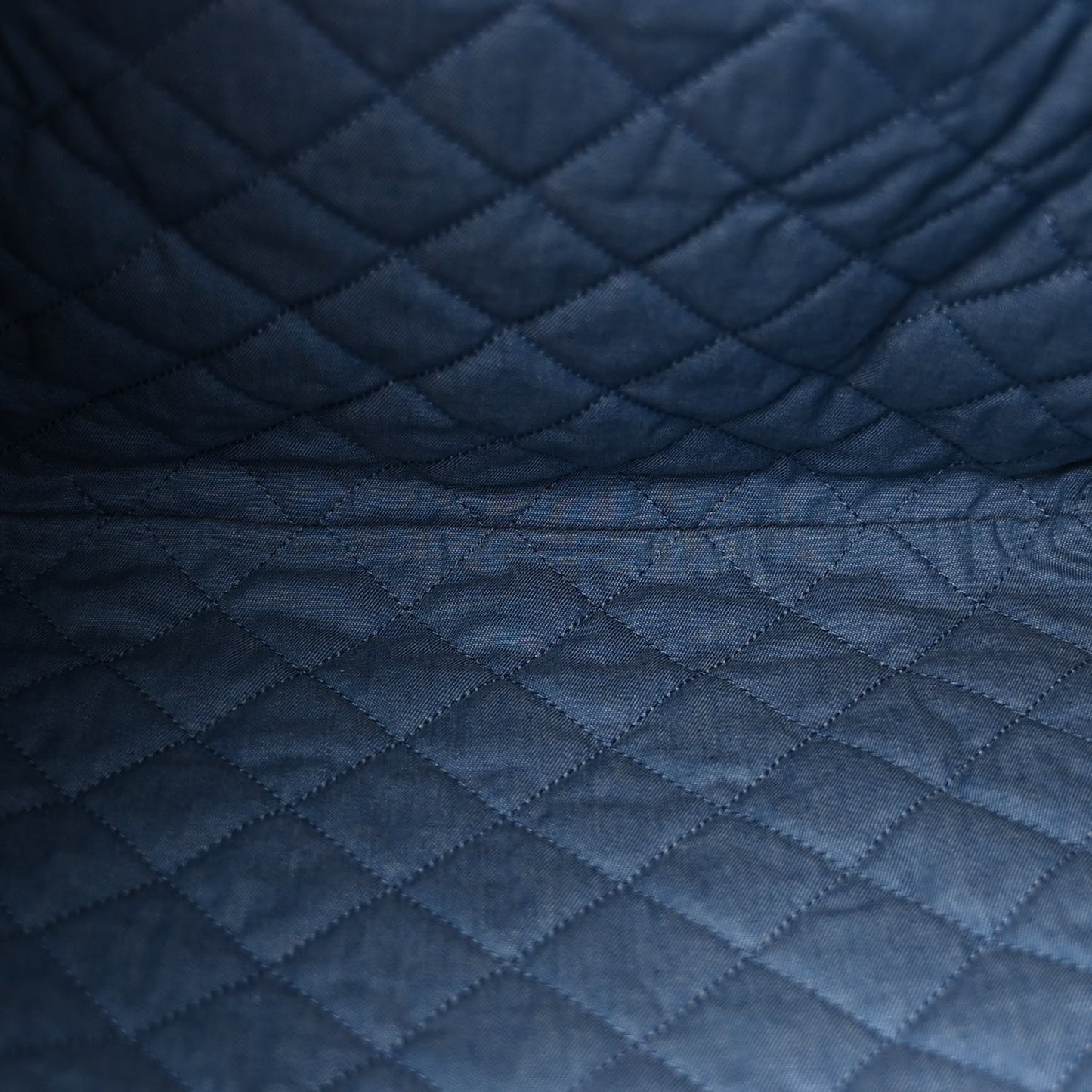 Denim Quilted Chanel 22 Blue