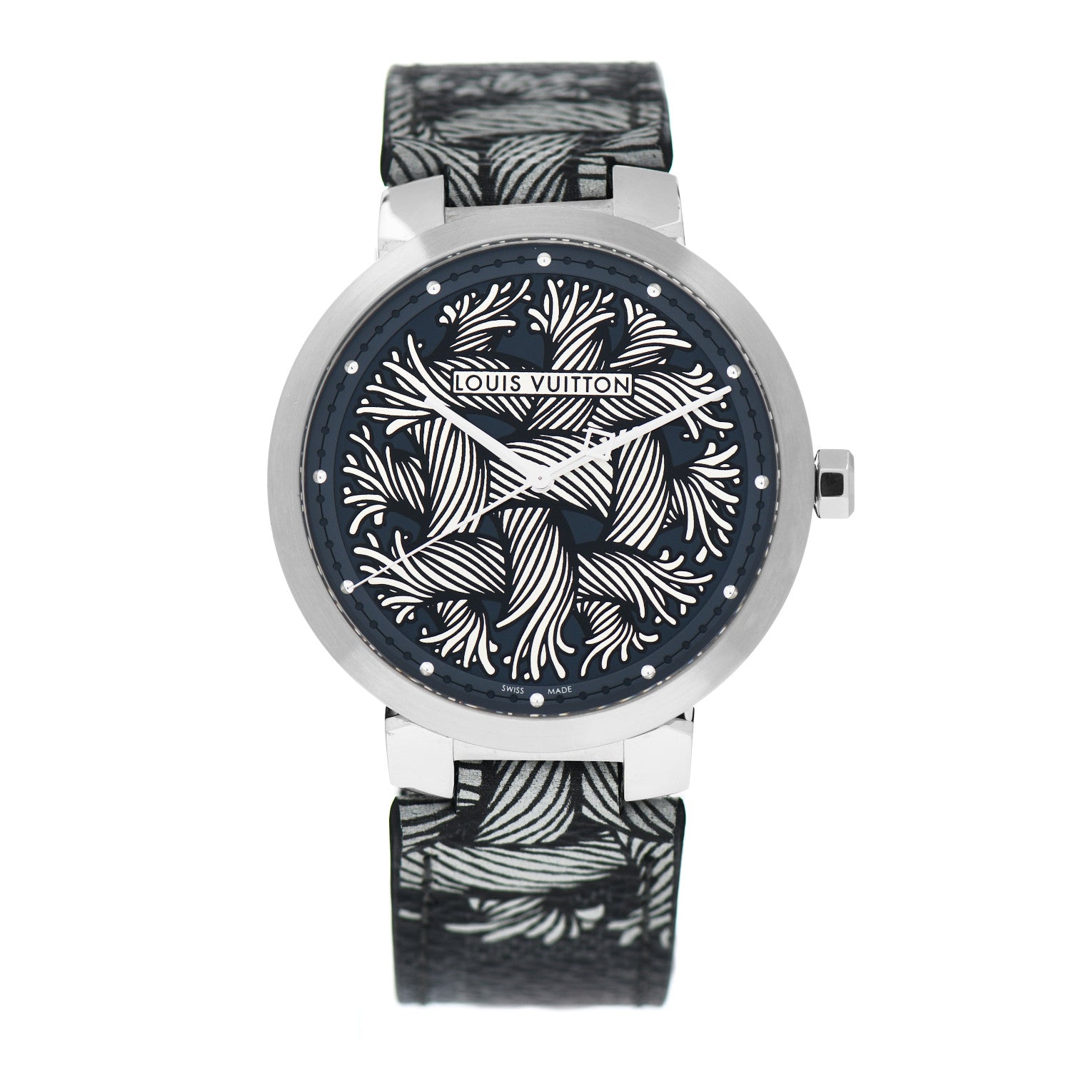 Louis Vuitton Stainless Steel Damier Graphite 39mm Rope Quartz Watch 1 of 5