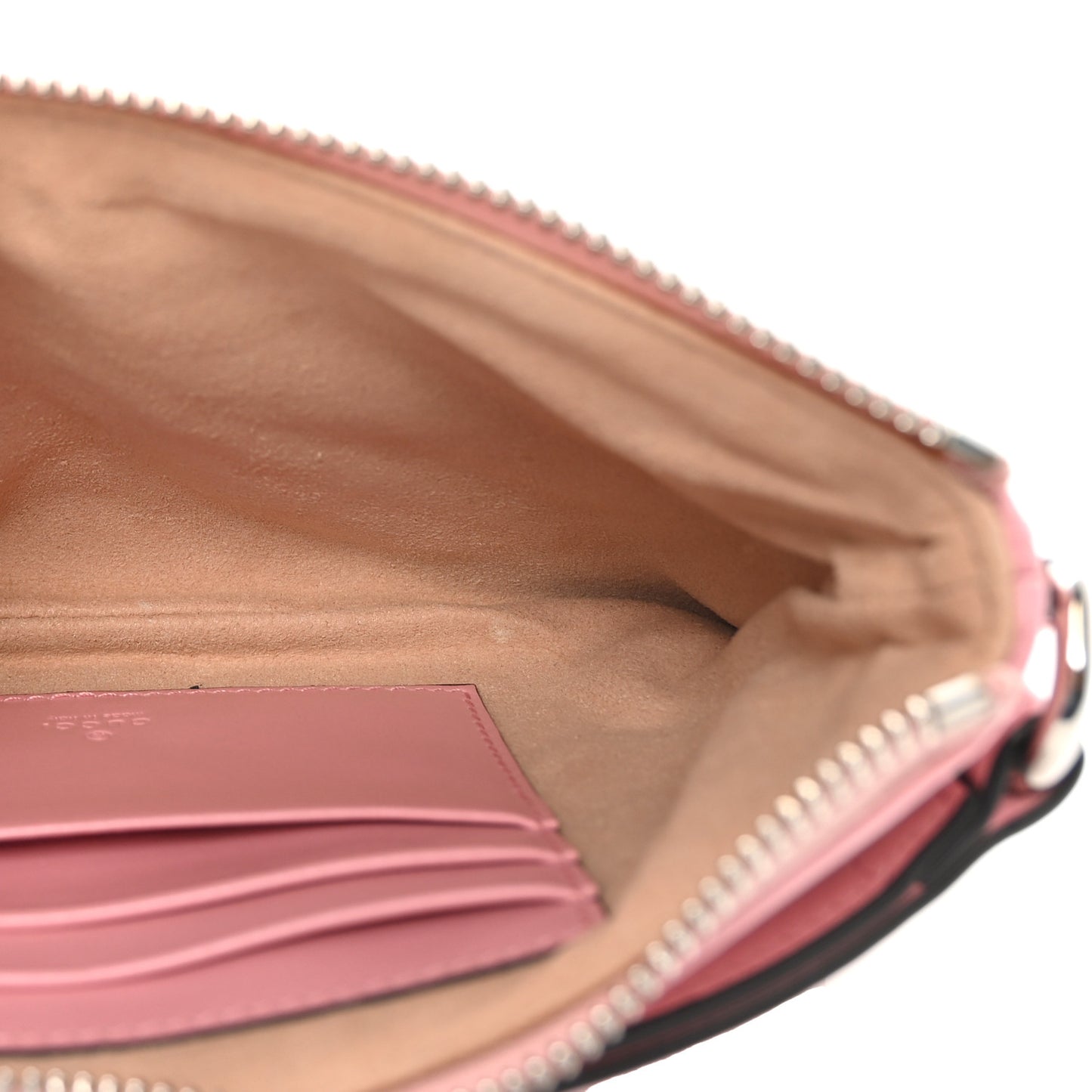 Calfskin Matelasse GG Marmont Wrist Wallet Wild Rose