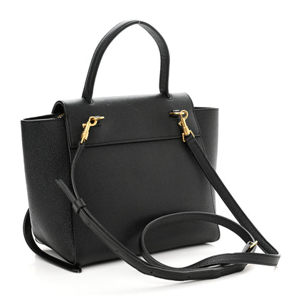 Celine Grained Calfskin Nano Belt Bag Black 3 of 14
