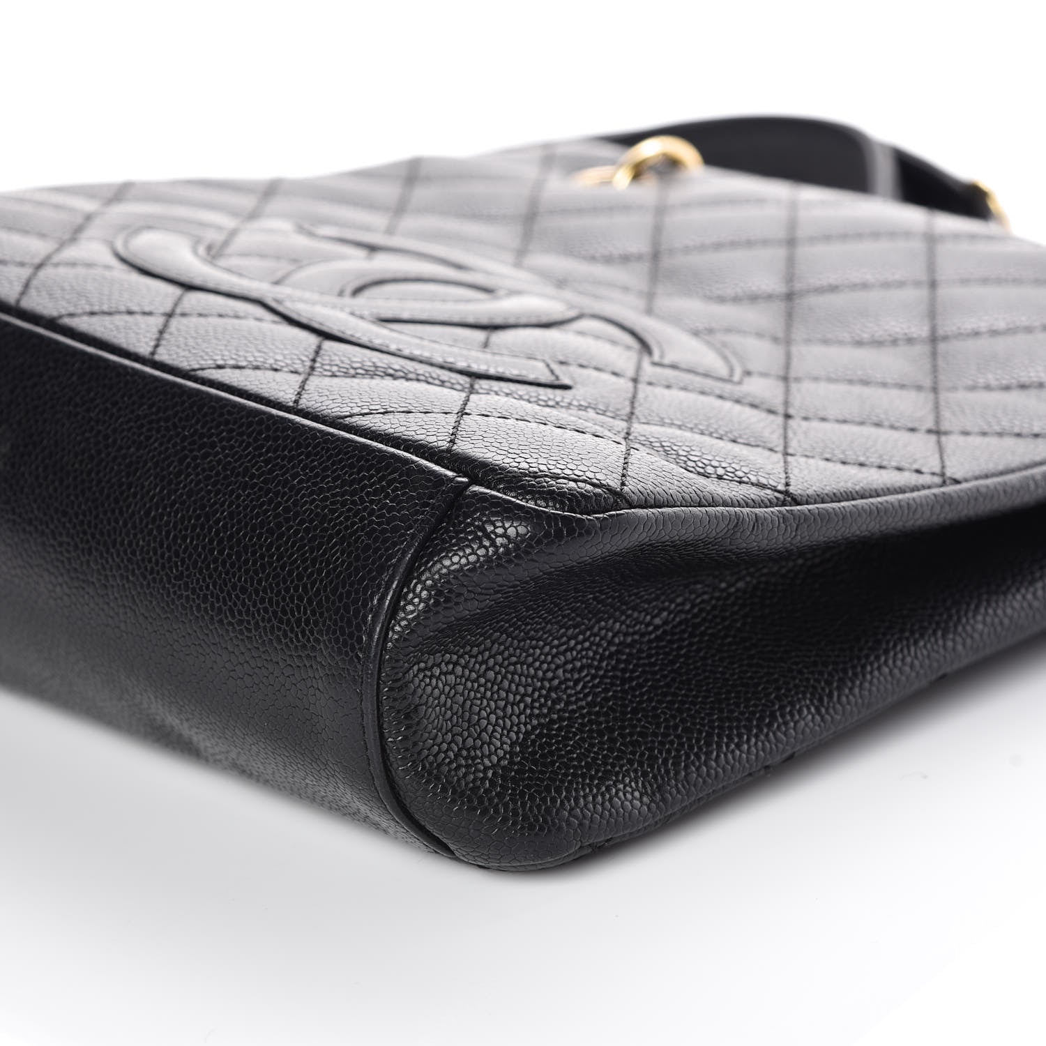 Chanel Caviar Quilted Petit Shopping Tote PST Black 7 of 10