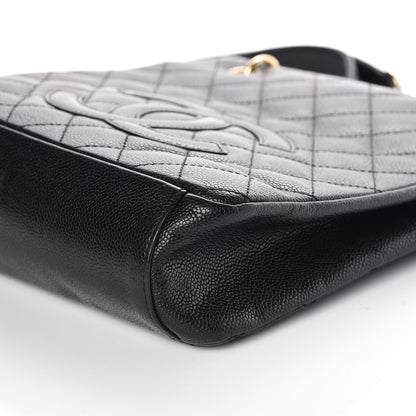 Chanel Caviar Quilted Petit Shopping Tote PST Black 7 of 10