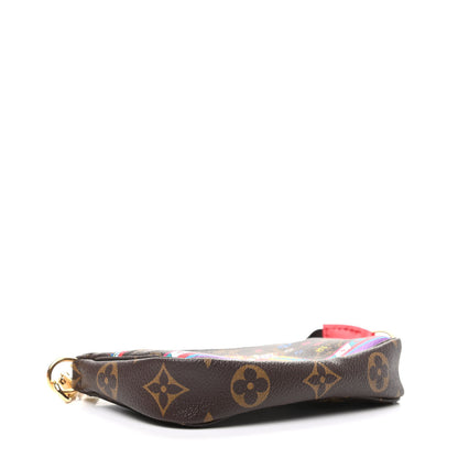 Louis Vuitton Monogram 2020 Christmas Animation Bumper Cars Mini Pochette Accessories Coquelicot 4 of 8