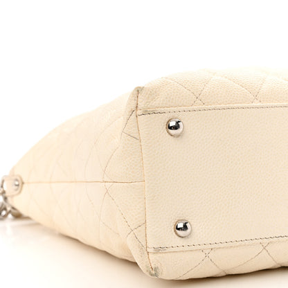 Chanel Caviar Quilted French Riviera Hobo Dark White 12 of 16