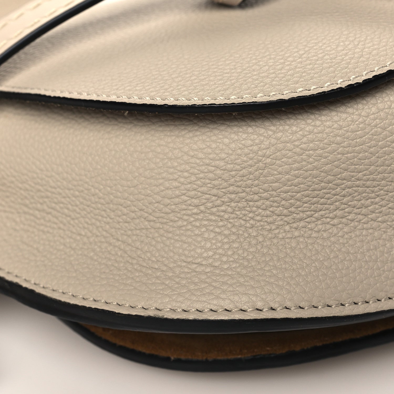 Loewe Grained Calfskin Small Gate Crossbody Bag Light Oat 7 of 8