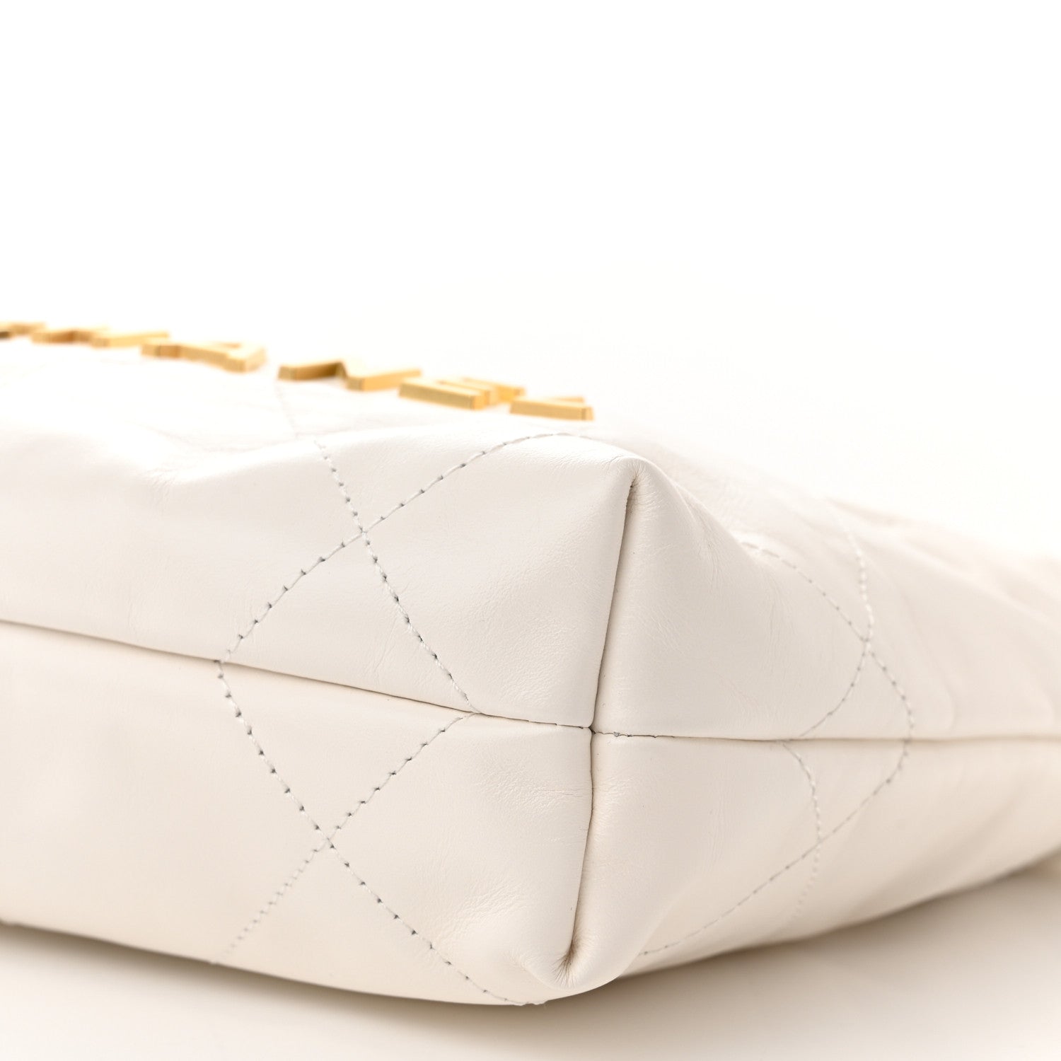 Chanel Shiny Calfskin Quilted Mini Chanel 22 White 10 of 11