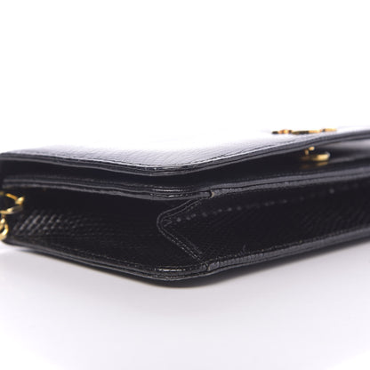 Chanel Lizard Mini Single Flap Black 9 of 14