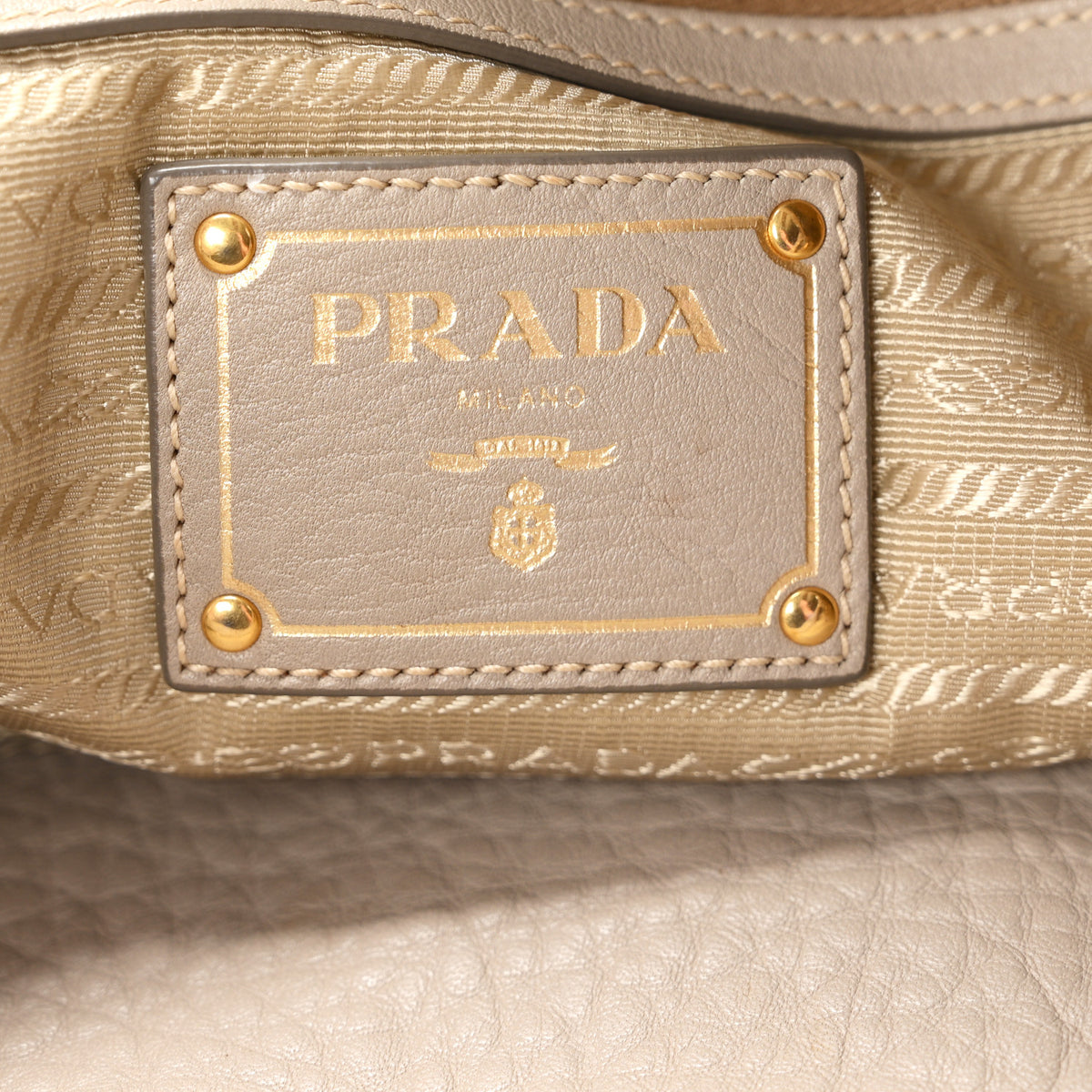 Prada Vitello Daino Shopping Tote Argilla 6 of 12