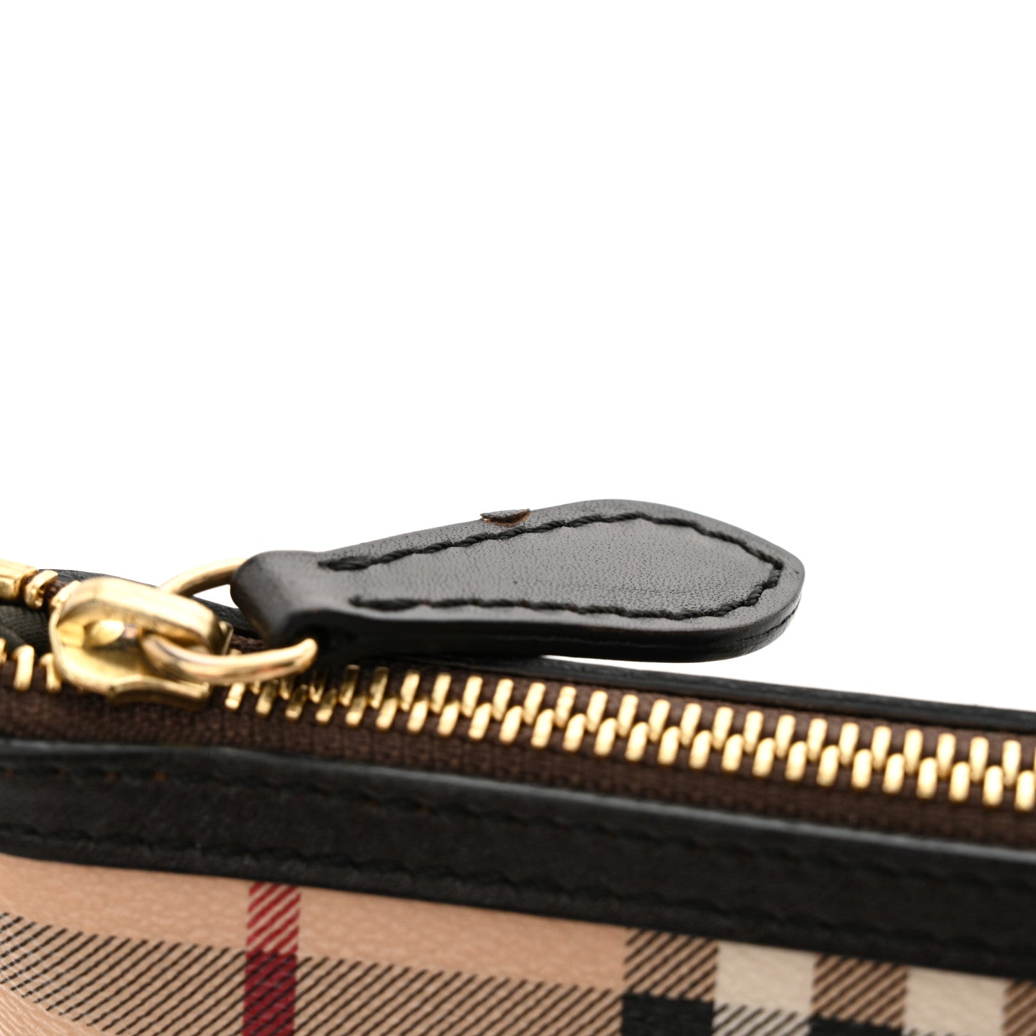 Burberry Haymarket Check Small Peyton Crossbody Clutch Bag Chocolate 10 of 11