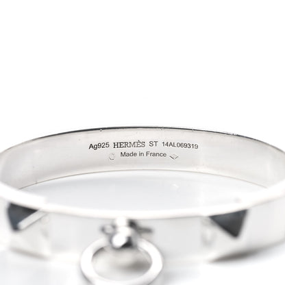 Hermes Sterling Silver PM Collier De Chien Bracelet ST 4 of 4