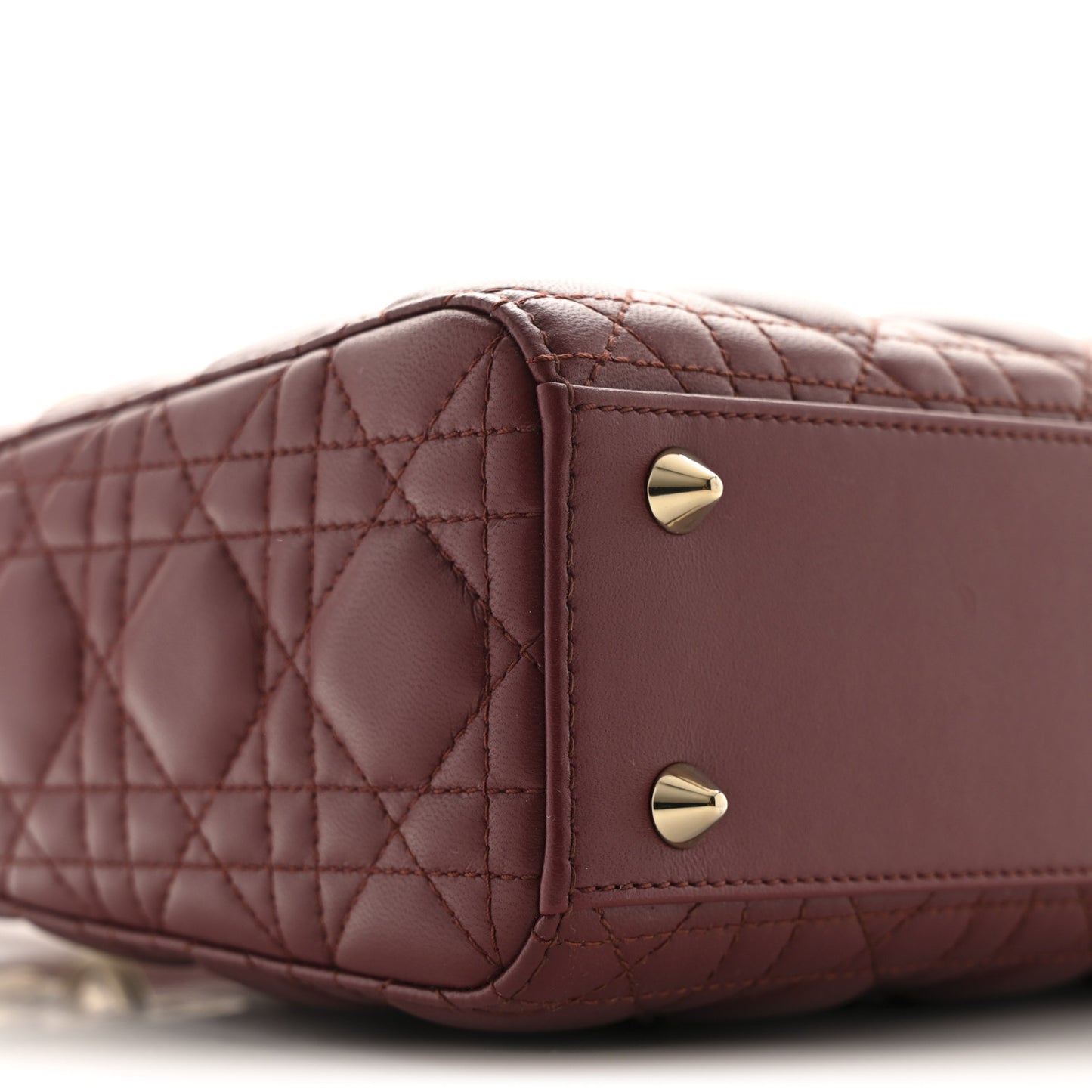 Lambskin Cannage Small My ABCDior Lady Bordeaux