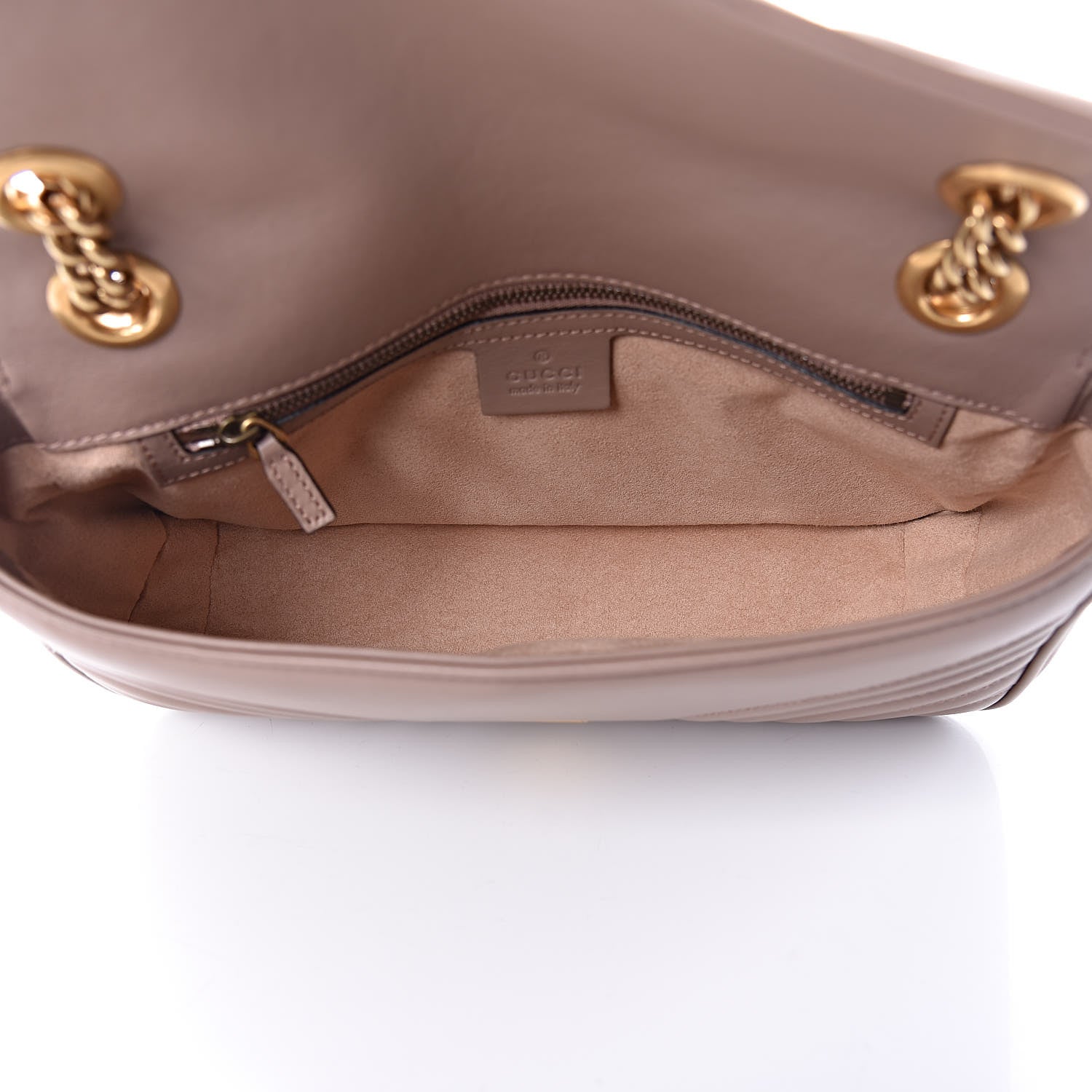 Gucci Calfskin Matelasse Small GG Marmont Shoulder Bag Porcelain Rose 5 of 9