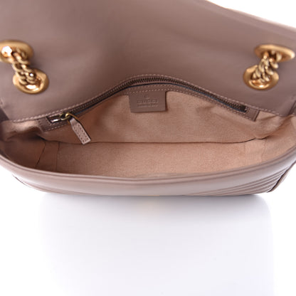 Gucci Calfskin Matelasse Small GG Marmont Shoulder Bag Porcelain Rose 5 of 9