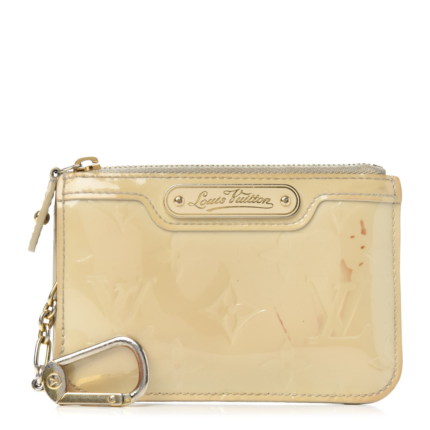 Louis Vuitton Vernis Key Pouch Blanc Corail 1 of 7