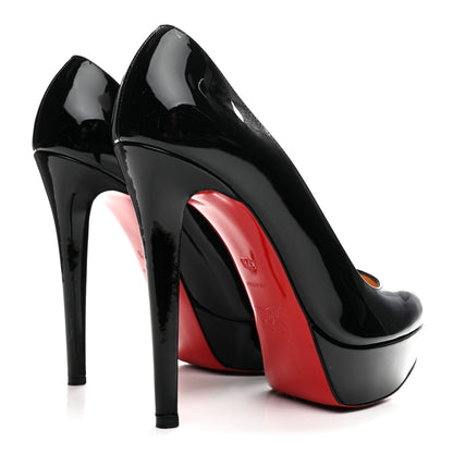 Christian Louboutin Patent Bianca 140 Pumps 37.5 Black 5 of 11