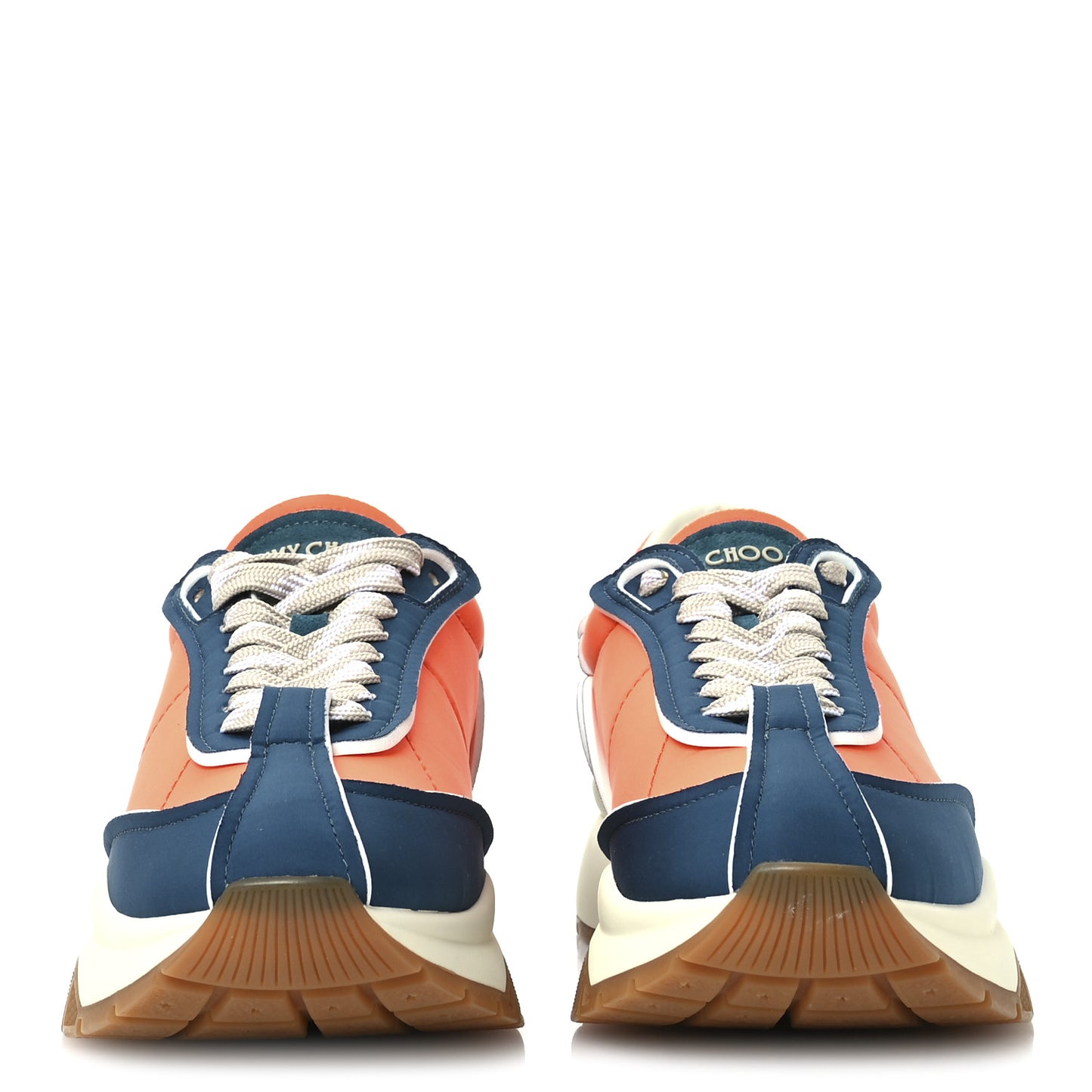 Calfskin Neoprene Raine Sneakers 40.5 Lava Teal