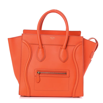 Celine Smooth Calfskin Mini Luggage Orange 1 of 11