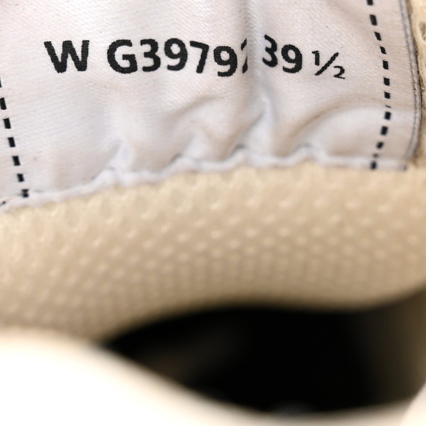 Fabric Laminated Calfskin Stretch CC Womens Sneakers 39.5 White Silver