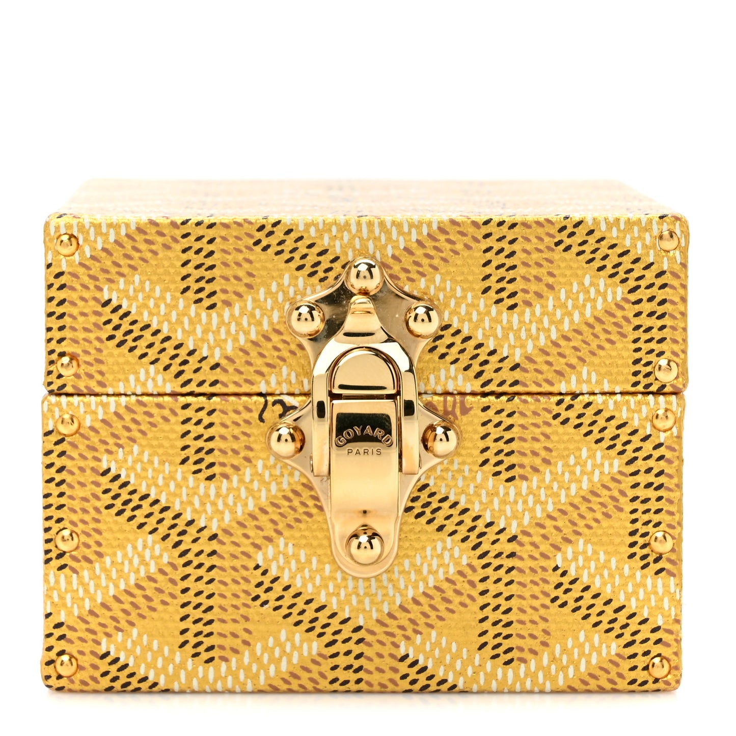 Goyardine Precious Metals Regence Mini Trunk Gold