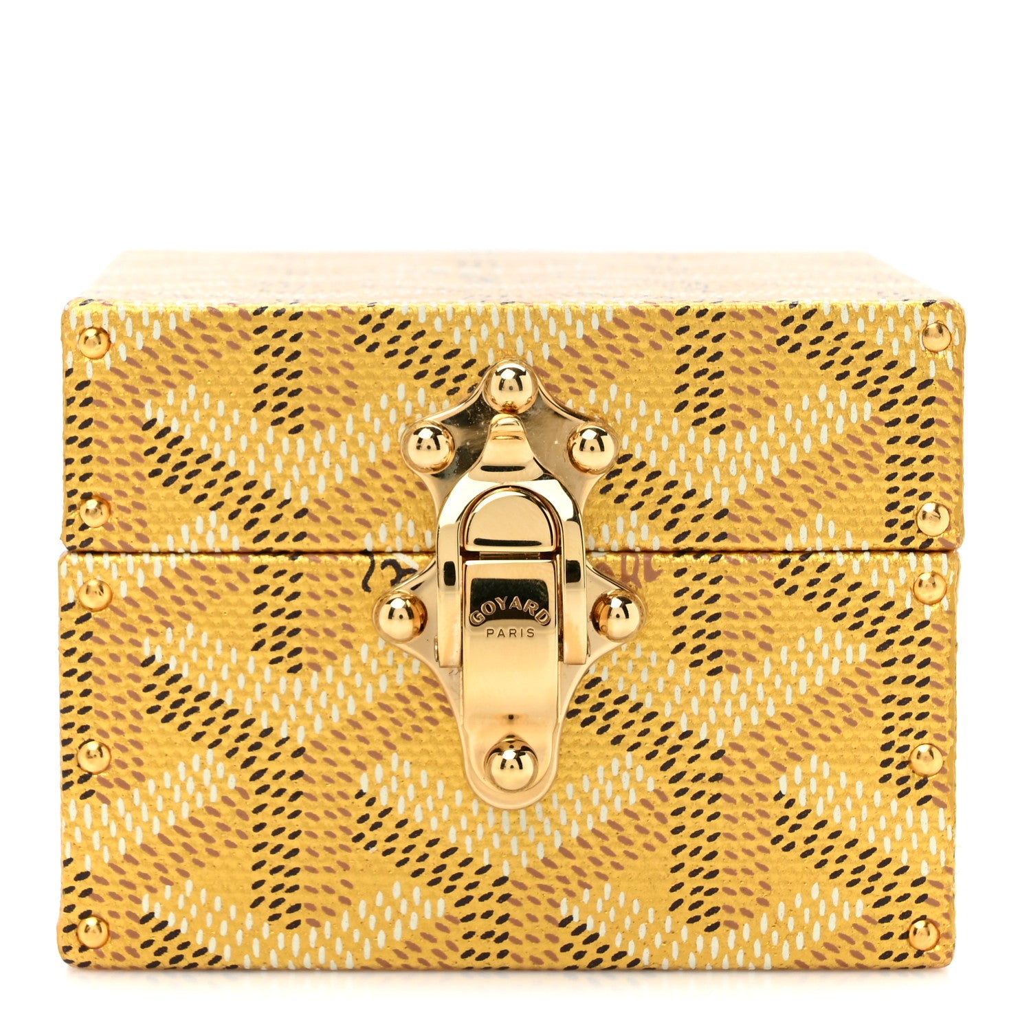 Goyard Goyardine Precious Metals Regence Mini Trunk Gold 1 of 7
