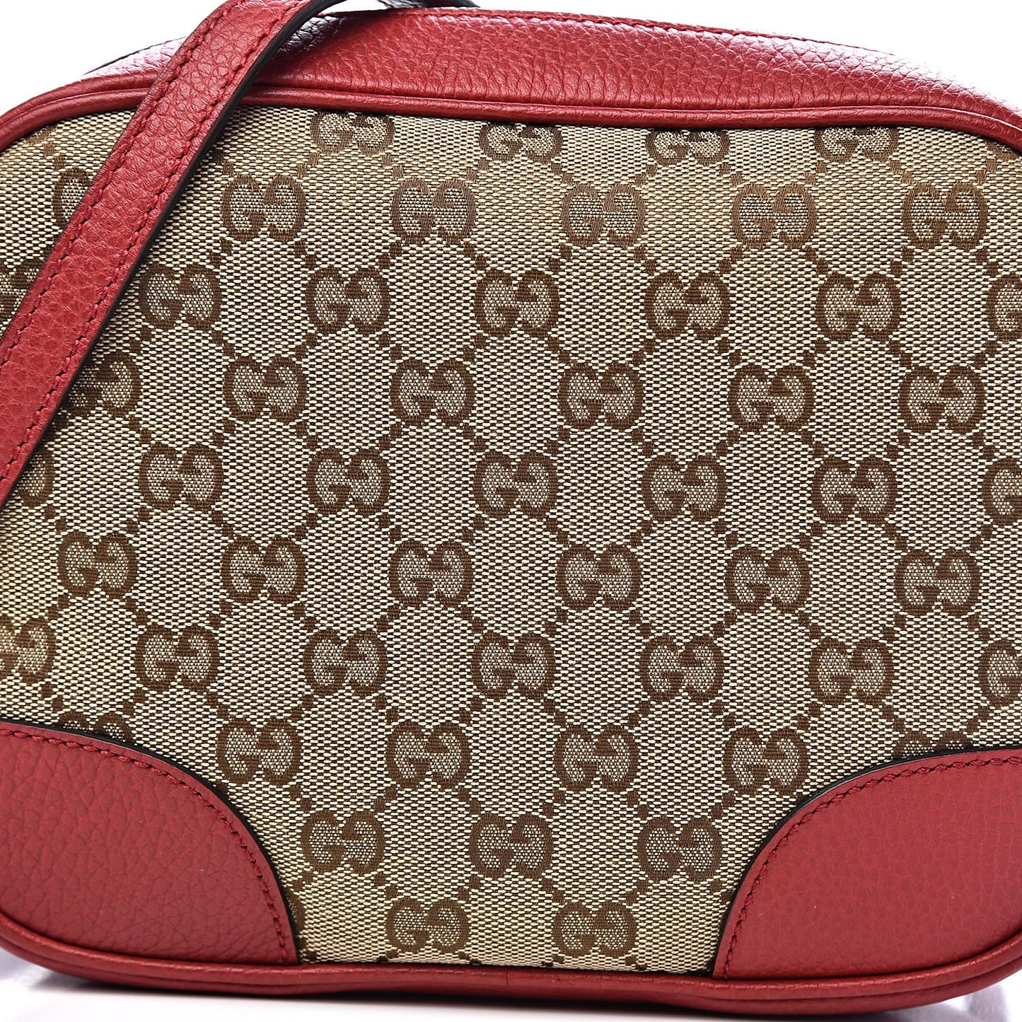 Monogram Mini Bree Messenger Bag Red
