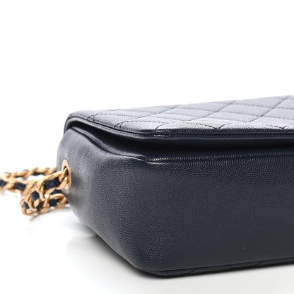 Chanel Caviar Quilted Medium Fashion Therapy Flap Navy Blue 8 of 9