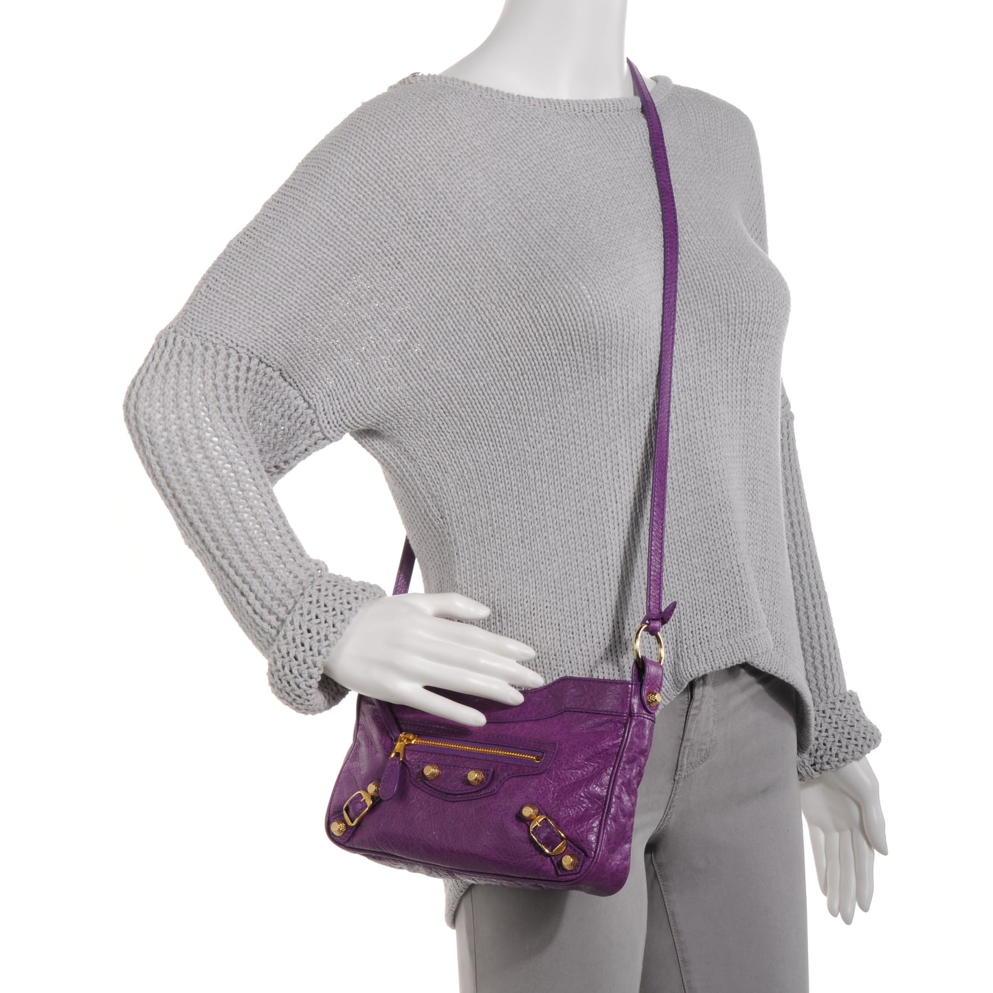 Agneau Giant 12 Gold Hardware Hip Ultraviolet