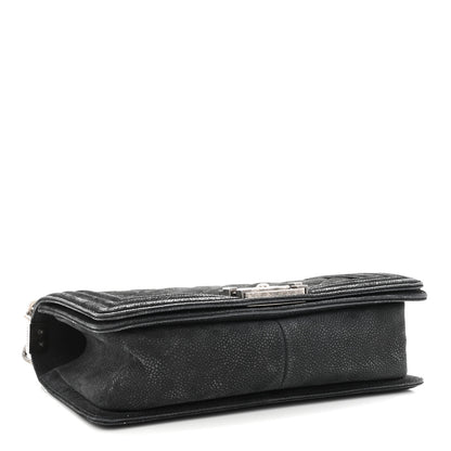 Chanel Iridescent Caviar Quilted Medium Boy Flap Black 4 of 10