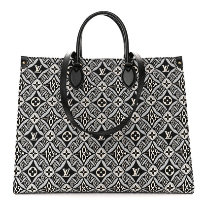 Louis Vuitton Jacquard Since 1854 Onthego GM Grey 1 of 9