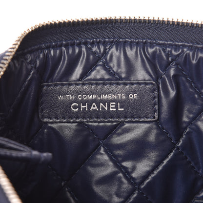 Chanel Caviar Quilted Small Pouch Navy 7 of 10