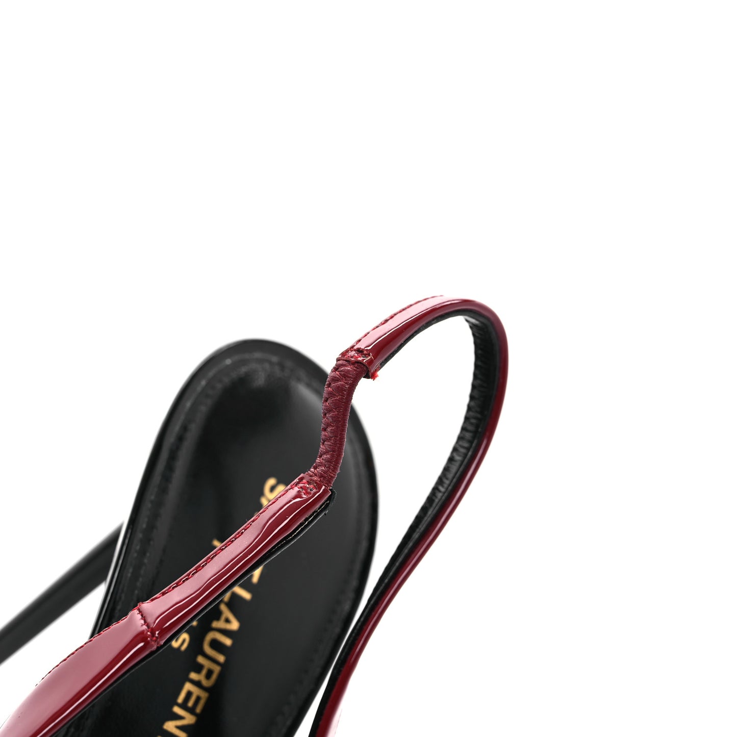 Patent Calfskin Zoe 105 Slingback Pump 39 Opyum Red