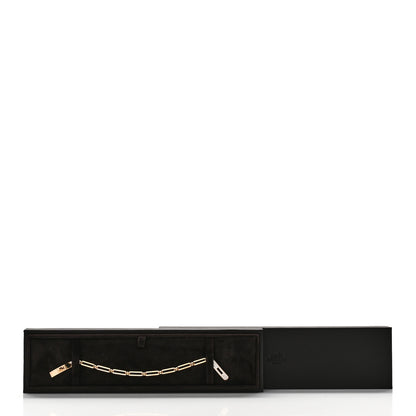 Hermes 18K Yellow Gold Diamond Pave PM Kelly Chaine Bracelet SH 4 of 4