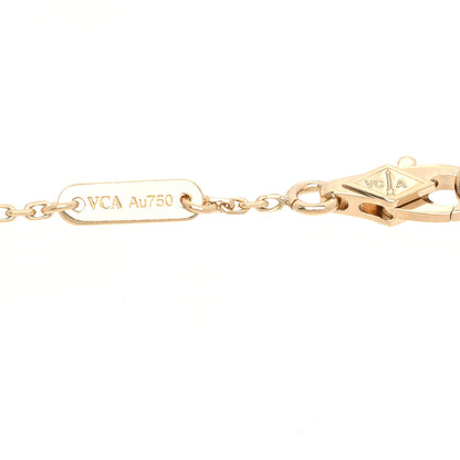 Van Cleef & Arpels 18K Yellow Gold Mother of Pearl Sweet Alhambra Bracelet 4 of 5