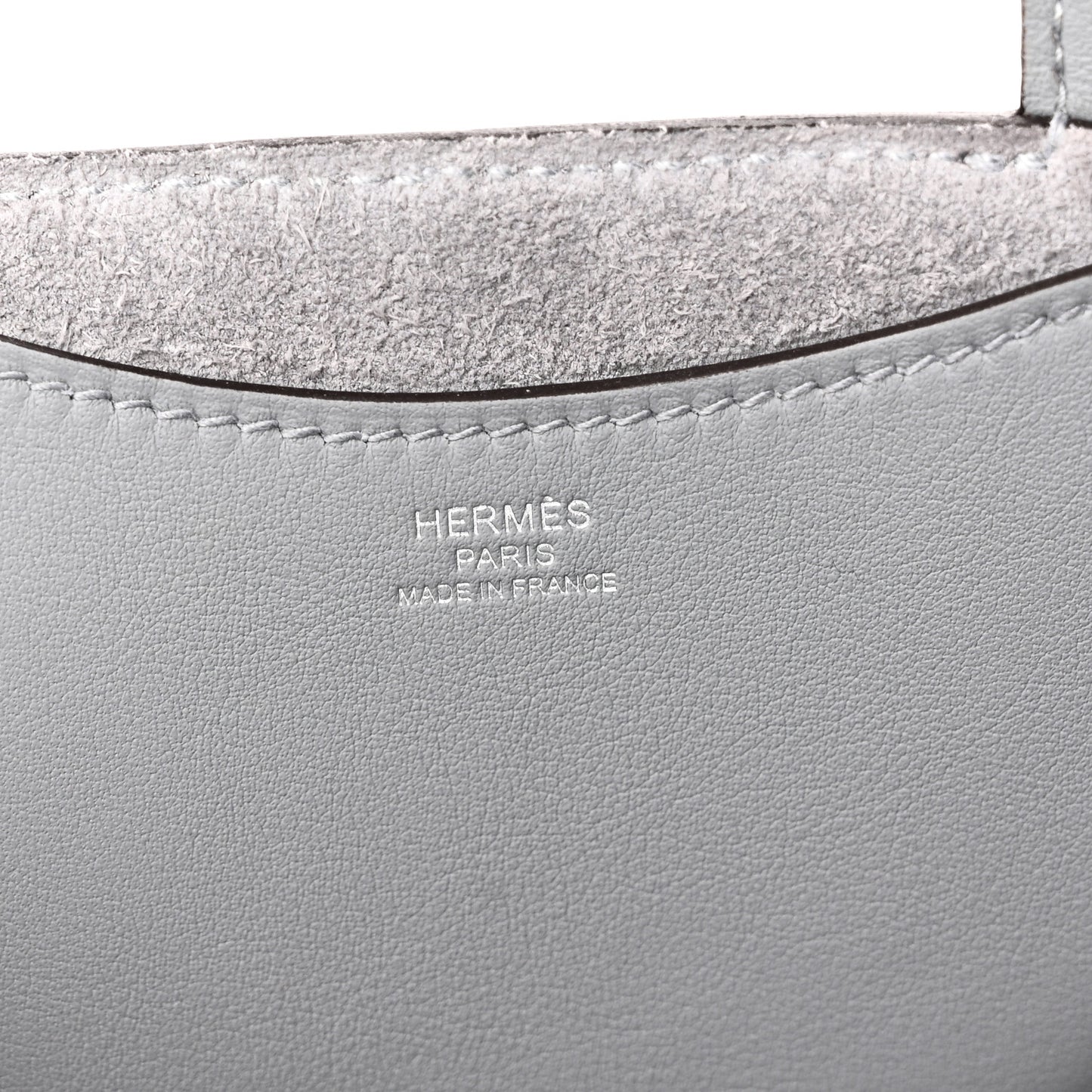 Taurillon Clemence Swift In-The-Loop 18 Bag Gris Pantin