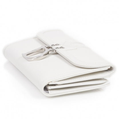 Christian Dior Leather Cannage D Charm Wallet White 5 of 11