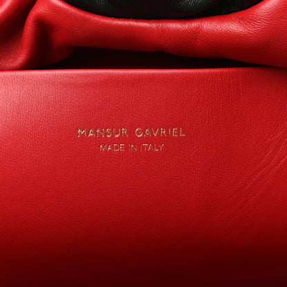 Mansur Gavriel Lambskin Cloud Clutch Black Flamma 6 of 9